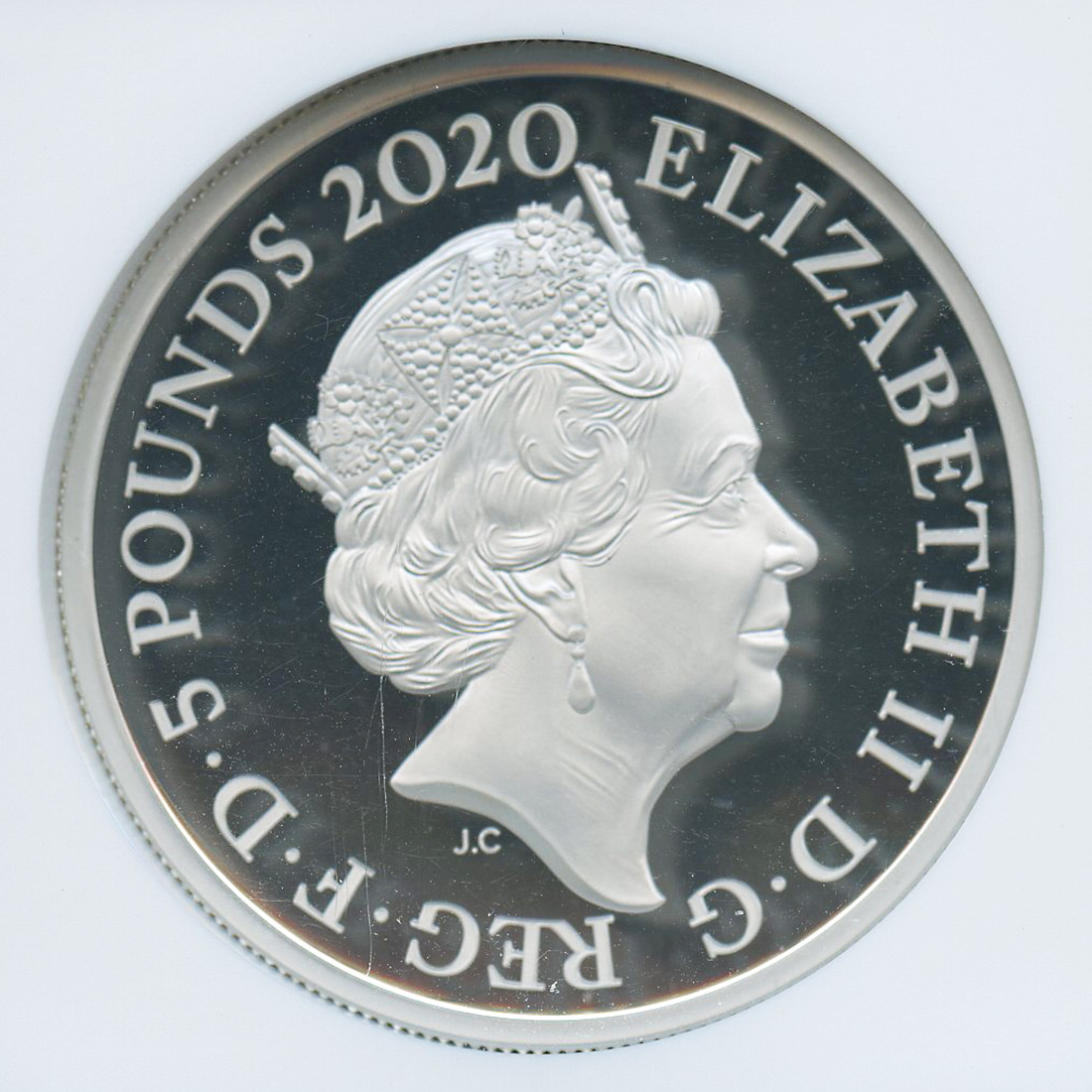 最高級 最高 11枚 70NGC2000年ミレミアム シルバーギルト銀貨5ポンドイギリス 旧貨幣/金貨/銀貨/記念硬貨 