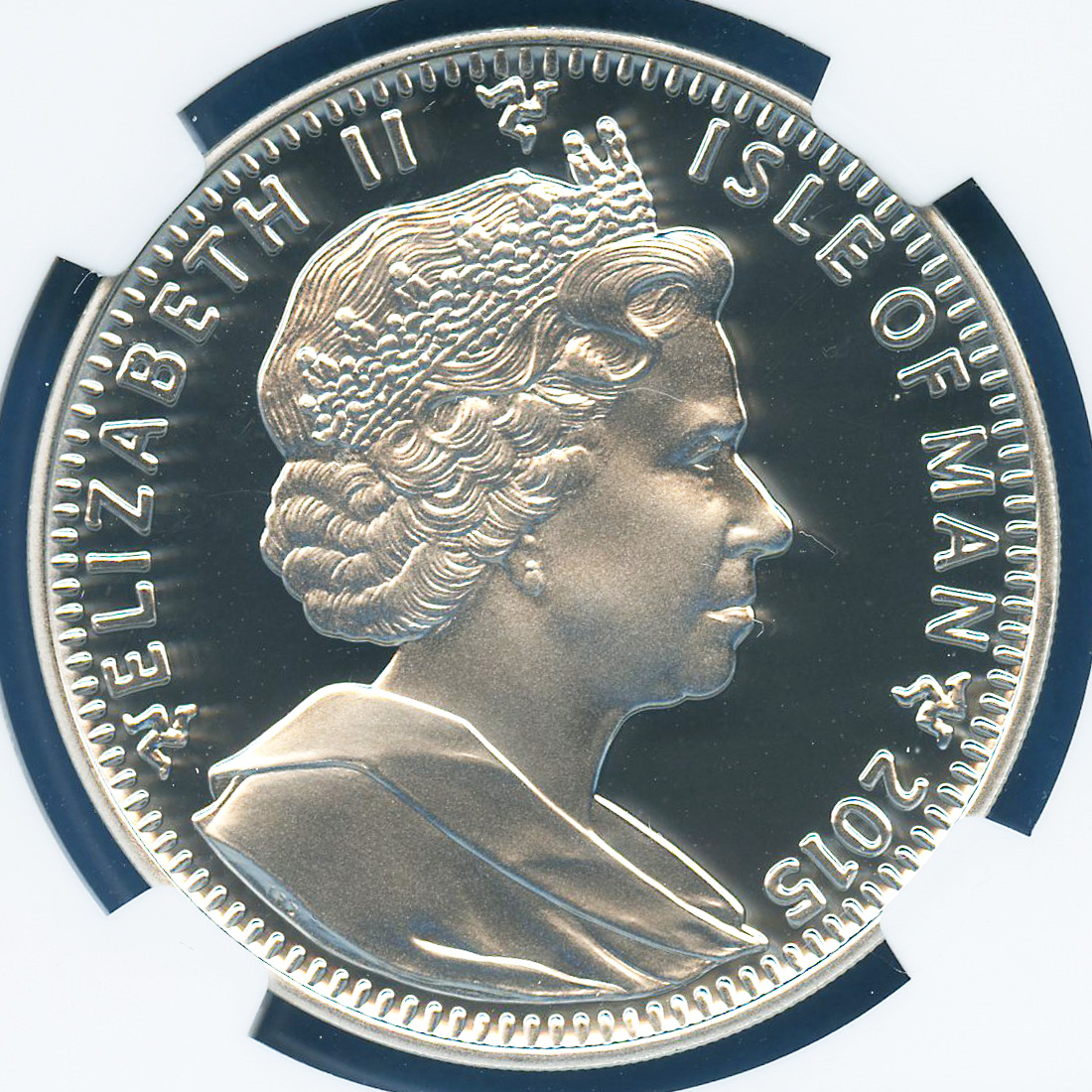全コイン :: モダン :: イギリス領マン島 クラウン銀貨 エリザベス女王