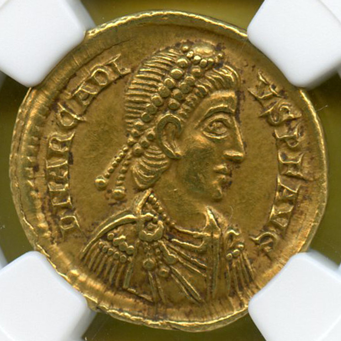 ローマ帝国 エラーコイン　テオドシウス1世 (379-395 AD) ヌムス