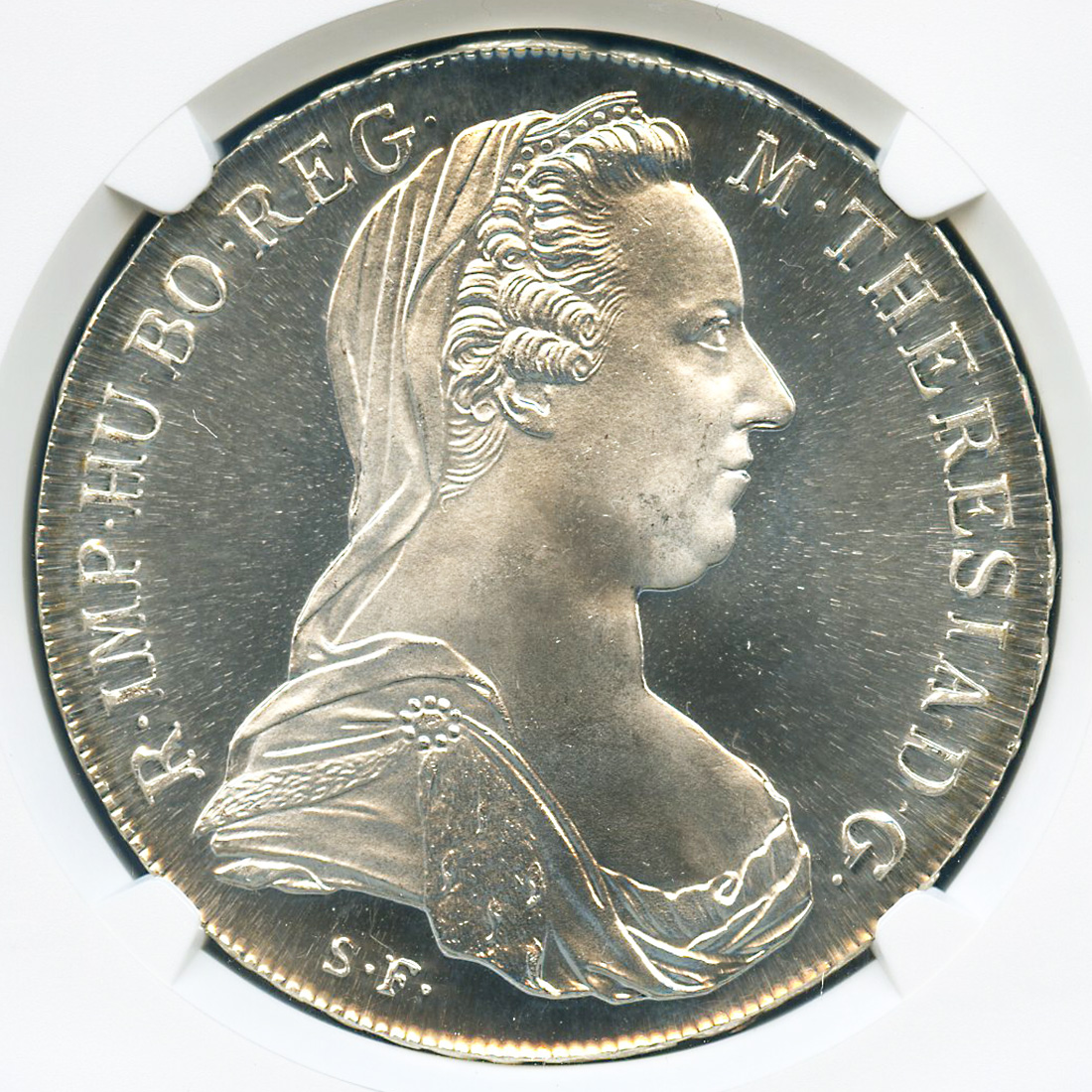銀貨　シルバー　マリアテレジア　ターラー　銀貨　鑑定済み　オーストリア　1780コレクション