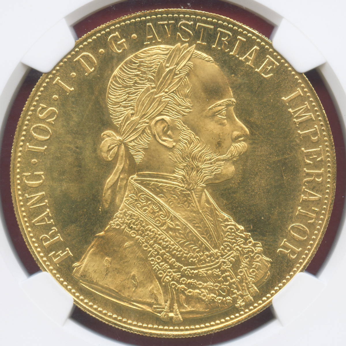 海外古銭　オーストリアコイン　双頭の鷲　4ダカット　フランツヨーゼフ1世